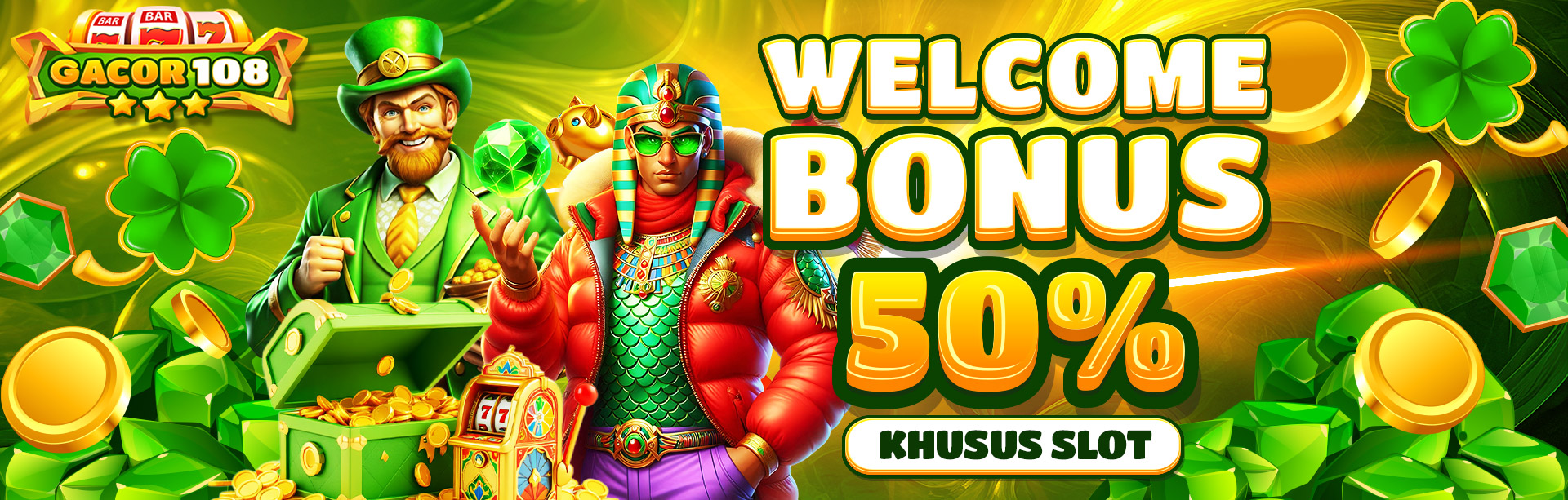 BONUS NEW MEMBER 50% SLOT DIAWAL