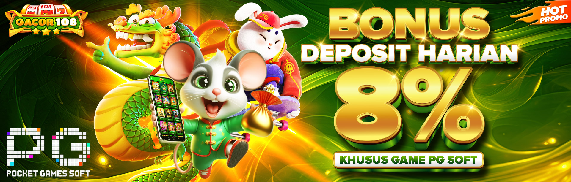 BONUS DEPOSIT HARIAN 8% PGSOFT