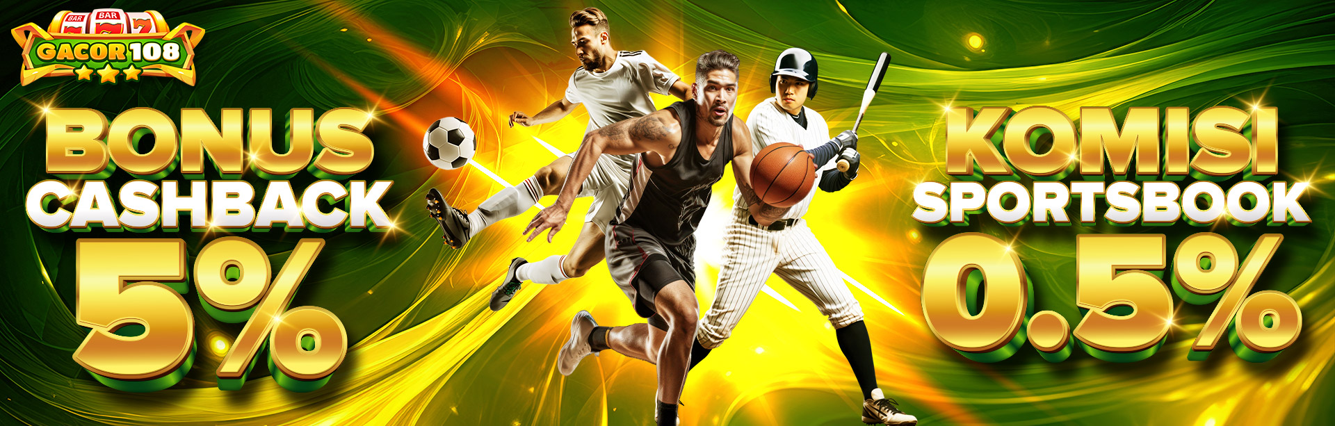 BONUS CASHBACK 5% + KOMISI 0.5% SPORT