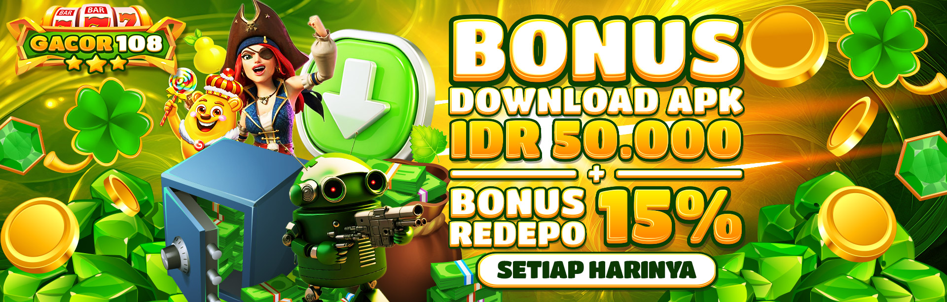 KOMBINASI BONUS DOWNLOAD APK + BONUS REDEPO APK