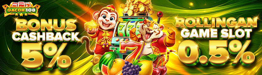 BONUS CASHBACK 5% + KOMISI 0.5% SLOT