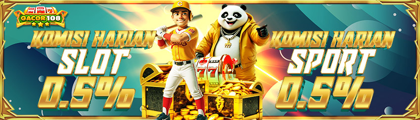 KOMISI HARIAN SLOT & SPORT 0.5%