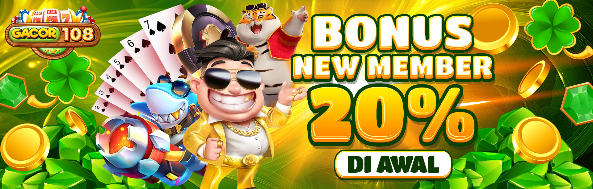 BONUS NEW MEMBER 20% ALL GAMES